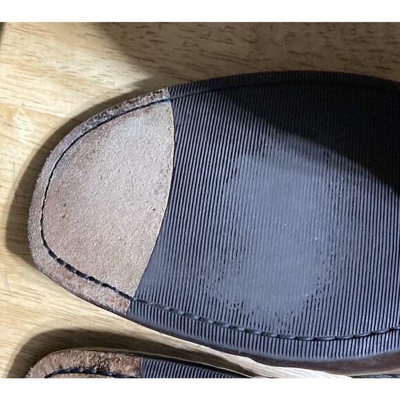 Cole Haan Driving MOCS Women 7.5 AA Boat Shoes Loafer Brown Leather Slip On - Picture 8 of 9